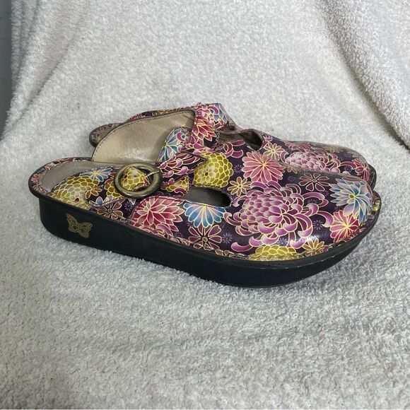 Alegria Donna Asian Bouquet Clogs Women’s Size 37 6.5/7 - Picture 2 of 8